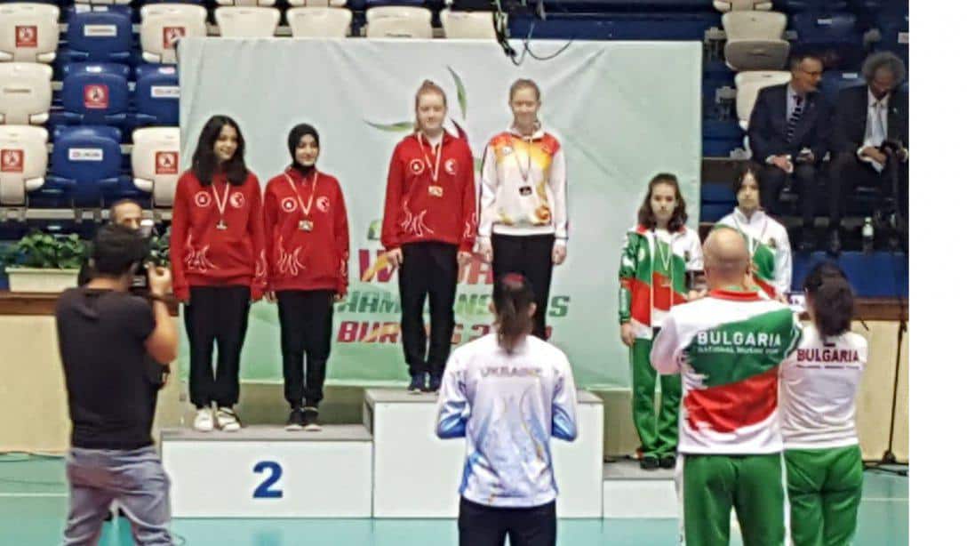 Eyyup Genç Fen Lisesi Öğrencilerimiz Bulguristan'ın Burgaz Şehrinde Devam Eden Avrupa Wushu Şampiyonası'nda 2 Altın ve 2 Gümüş Madalya Kazanarak Avrupa Birincisi Oldu