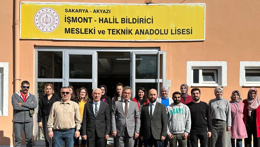 Akyazı Kaymakamı Sayın Mustafa İkbal EŞKİ ve İlçe Milli Eğitim Müdürümüz Sayın Hasan CAN, Kuzuluk Enver Ören Ortaokulunu ve İŞMONT Halil Bildirici Mesleki ve Teknik Anadolu Lisesini Ziyaret Ettiler.