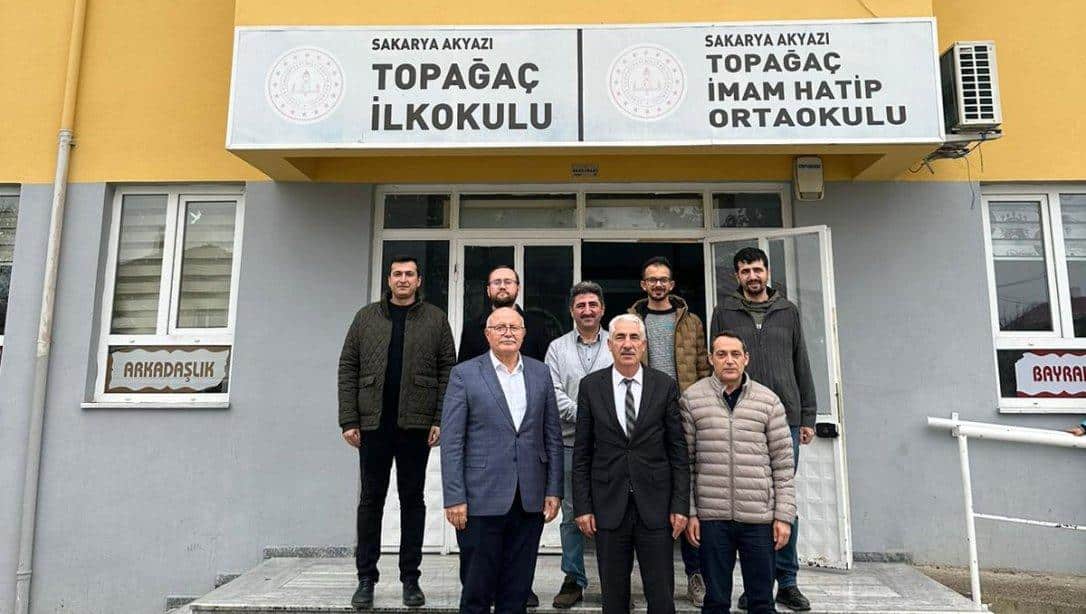 Akyazı İlçe Milli Eğitim Müdürü Sayın Hasan CAN Topağaç İlk-Ortaokulunu Ziyaret Etti