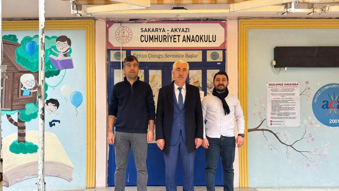 İlçe Milli Eğitim Müdürü Sayın Hasan CAN Cumhuriyet Anaokulunu Ziyaret Etti