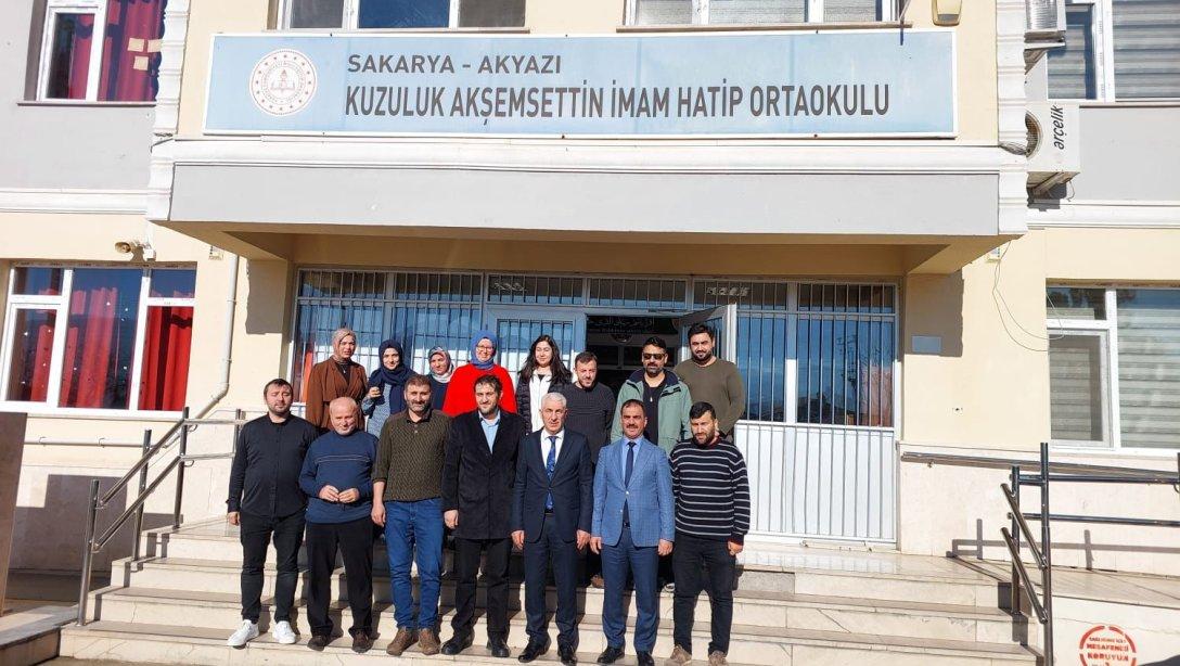 İlçe Milli Eğitim Müdürü Sayın Hasan CAN Kuzuluk Akşemserttin İmam Hatip Ortaokulunu Ziyaret Etti