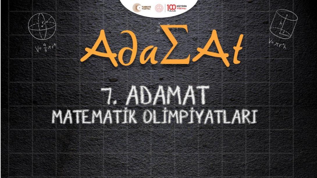 7. Adamat Matematik Olimpiyatları Başlıyor